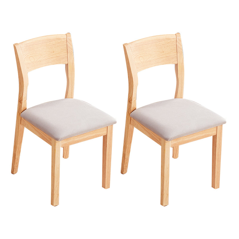 Chaise latérale rembourrée de chaise latérale sans bras contemporaine pour restaurant (ensemble de 2)