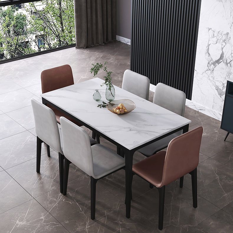 Scandinavian Indoor Side Chair Wood Upholstered Solid Back Single Dining Room Chair