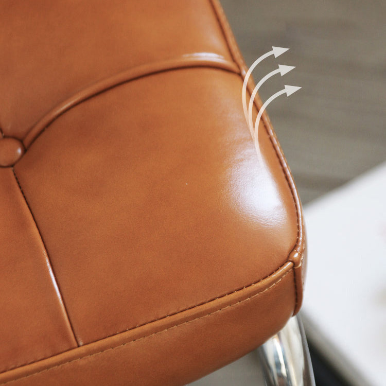 Contemporary Metal Dining Chairs Dining Open Back Side Chair for Home Use