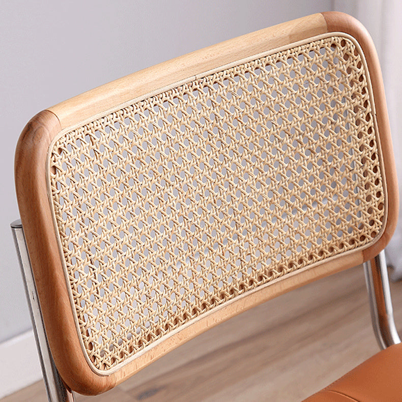 Silla de metal de estilo moderno Comedor Cocina Sillas laterales con respaldo abierto