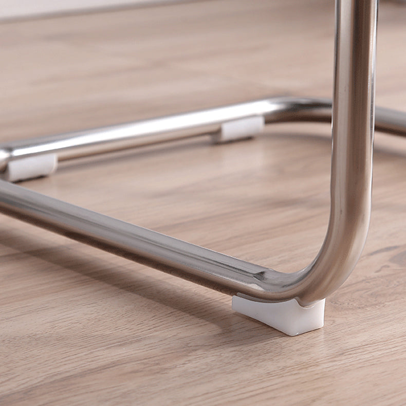 Silla de metal de estilo moderno Comedor Cocina Sillas laterales con respaldo abierto