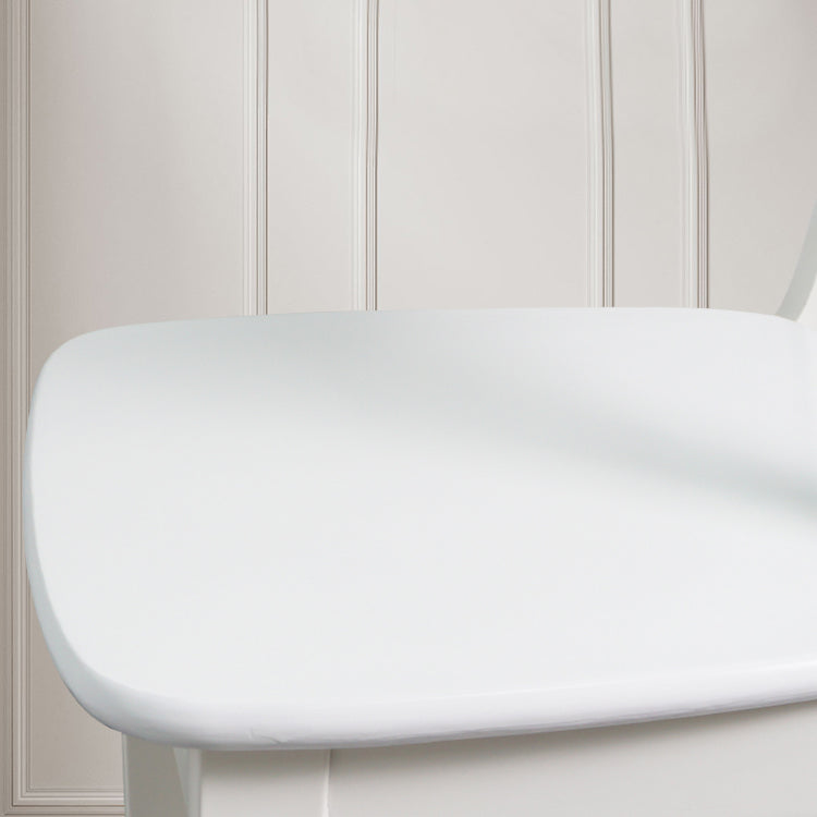 Silla auxiliar escandinava de madera de caucho con respaldo abierto, silla de comedor tapizada natural (juego de 2)
