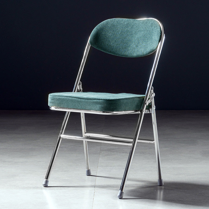 Sillas de comedor estilo Glam, sillas laterales sin brazos de cocina con patas de metal