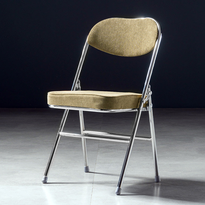 Chaises de salle à manger de style Glam, chaises d'appoint de cuisine sans accoudoirs avec pieds en métal