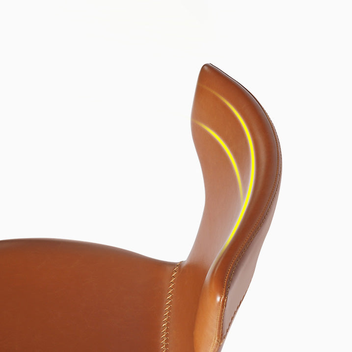 Chaise de salle à manger simple tapissée par métal de Wingback de chaise latérale à la maison de style moderne