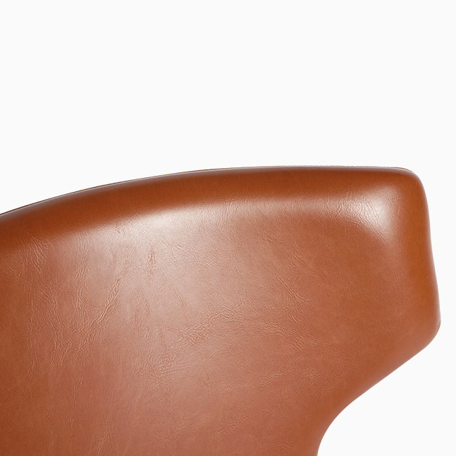 Chaise de salle à manger simple tapissée par métal de Wingback de chaise latérale à la maison de style moderne
