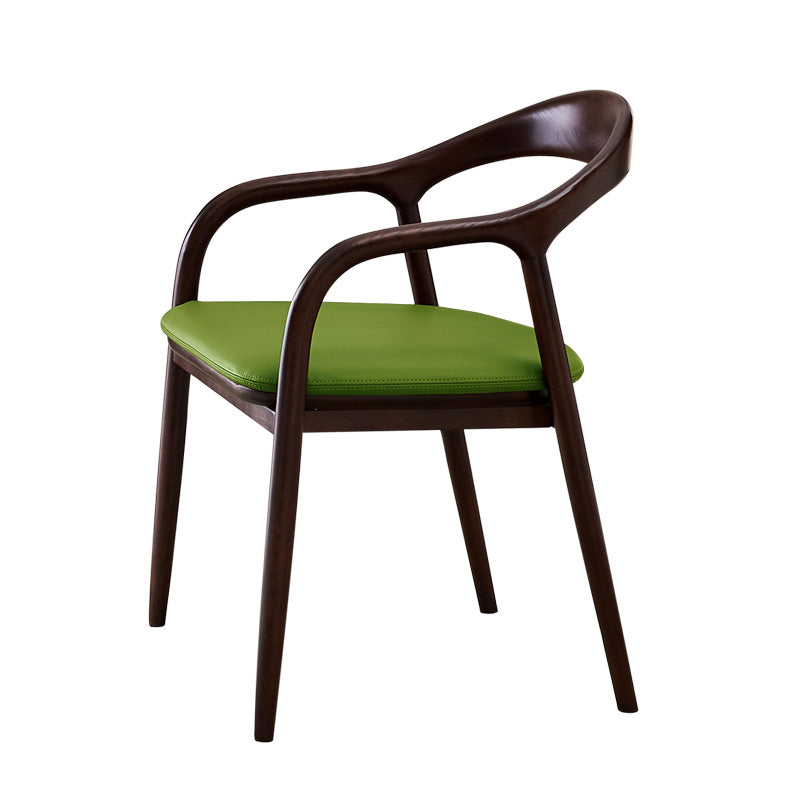Sillas de madera de fresno de estilo tradicional, juego de sillones con respaldo abierto para comedor