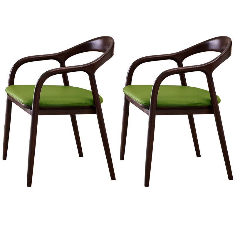 Sillas de madera de fresno de estilo tradicional, juego de sillones con respaldo abierto para comedor
