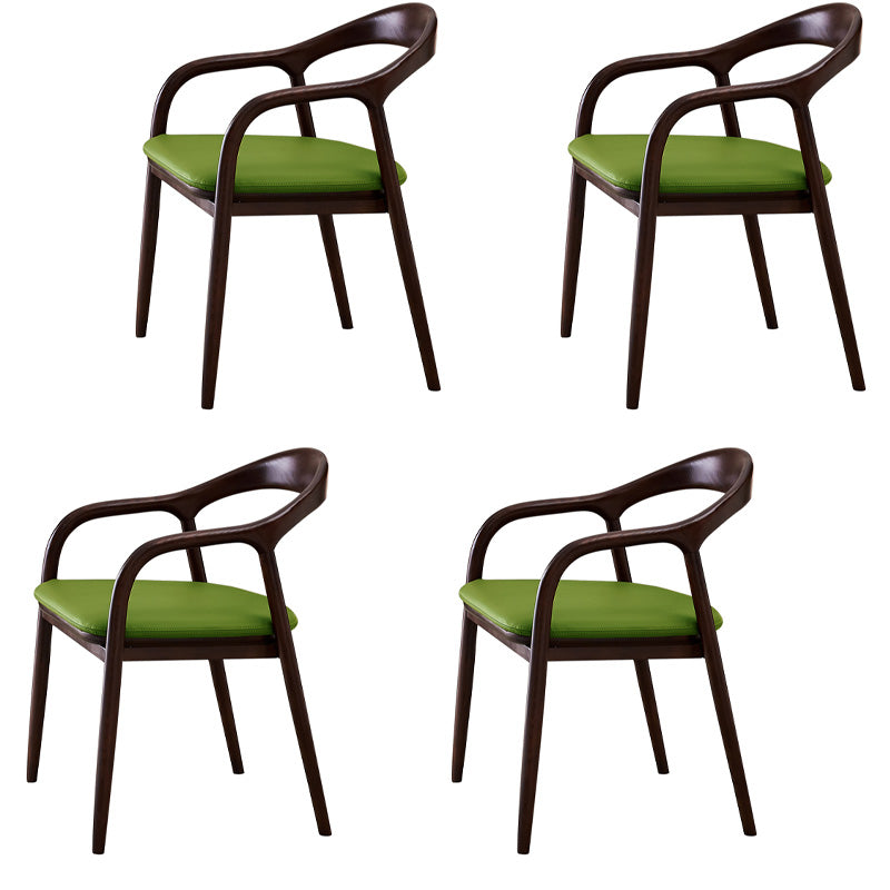 Sillas de madera de fresno de estilo tradicional, juego de sillones con respaldo abierto para comedor
