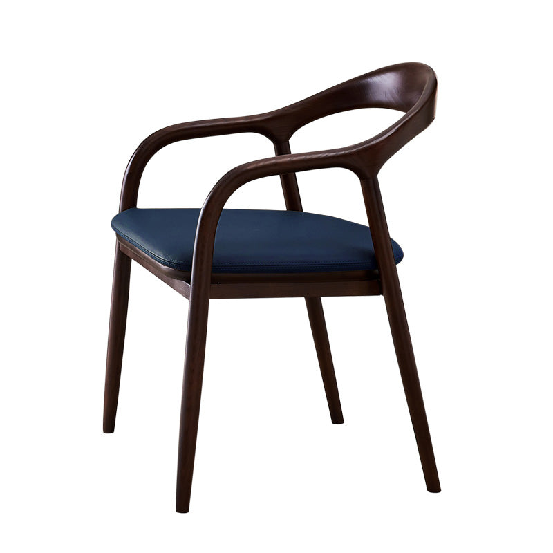 Ensemble de fauteuils à dossier ouvert de salle à manger de chaises en bois de frêne de style traditionnel