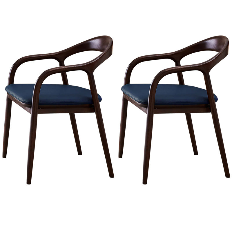 Sillas de madera de fresno de estilo tradicional, juego de sillones con respaldo abierto para comedor