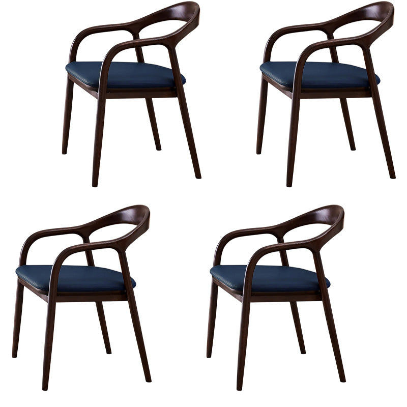 Sillas de madera de fresno de estilo tradicional, juego de sillones con respaldo abierto para comedor