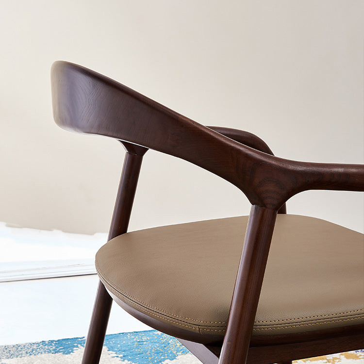 Sillas de madera de fresno de estilo tradicional, juego de sillones con respaldo abierto para comedor