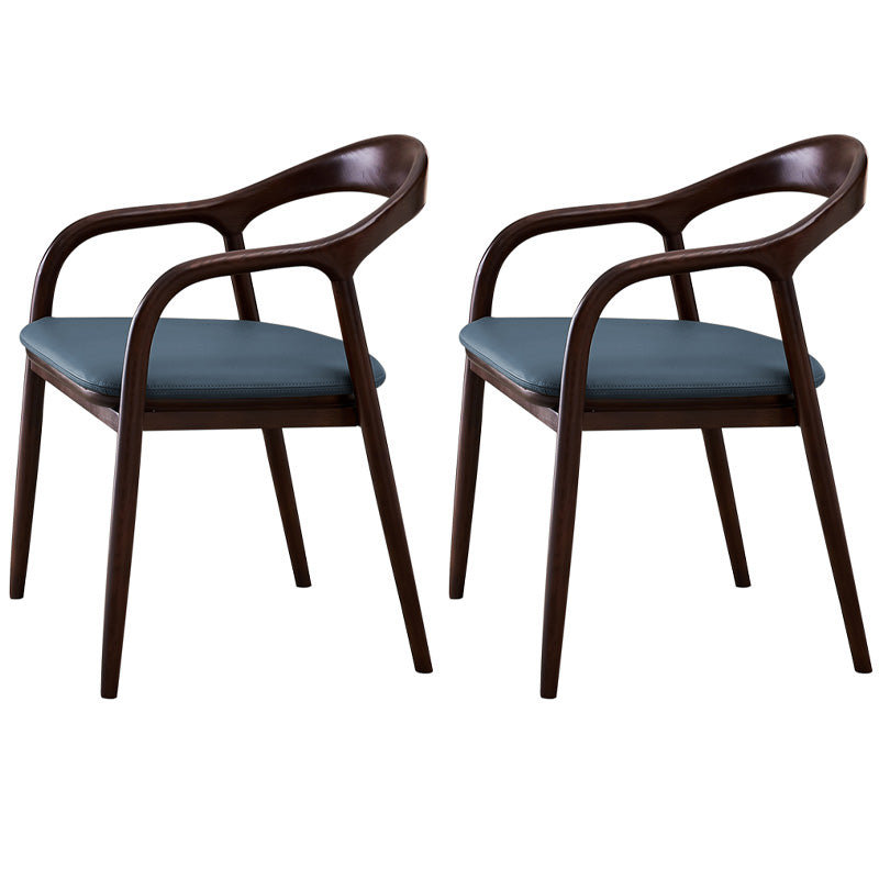 Sillas de madera de fresno de estilo tradicional, juego de sillones con respaldo abierto para comedor