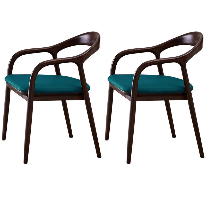 Sillas de madera de fresno de estilo tradicional, juego de sillones con respaldo abierto para comedor