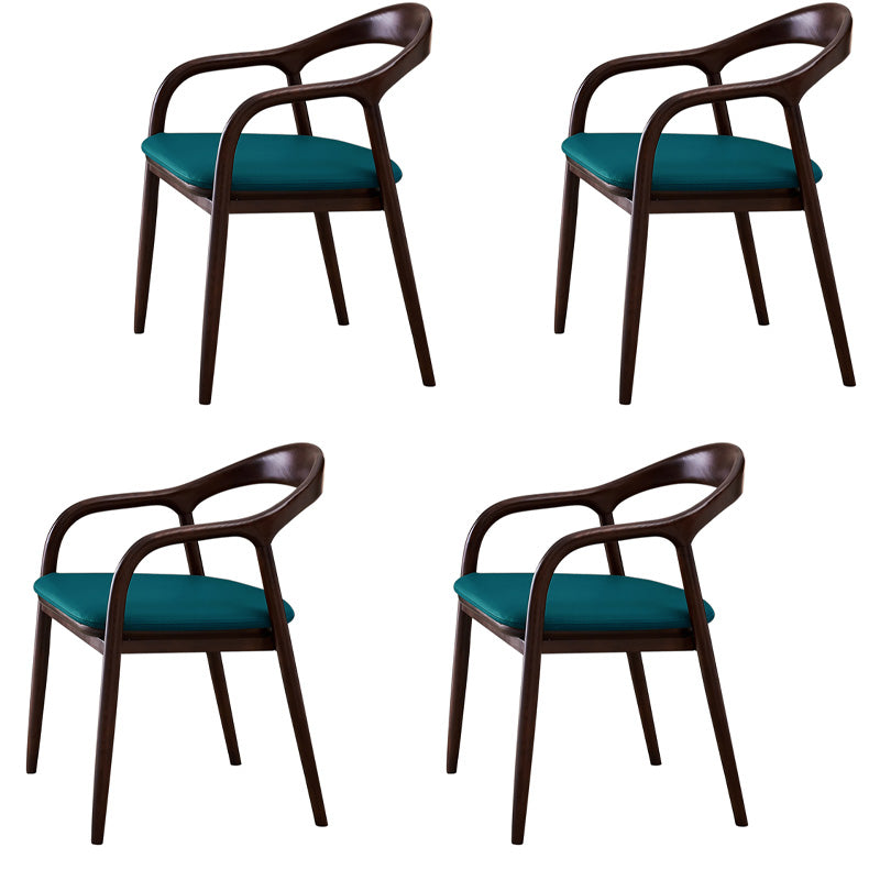 Sillas de madera de fresno de estilo tradicional, juego de sillones con respaldo abierto para comedor