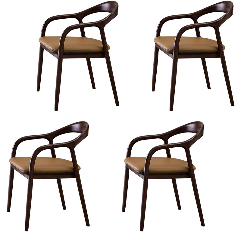 Sillas de madera de fresno de estilo tradicional, juego de sillones con respaldo abierto para comedor