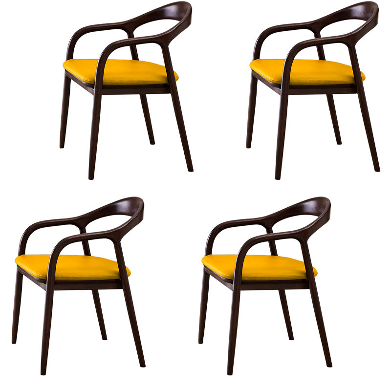 Sillas de madera de fresno de estilo tradicional, juego de sillones con respaldo abierto para comedor
