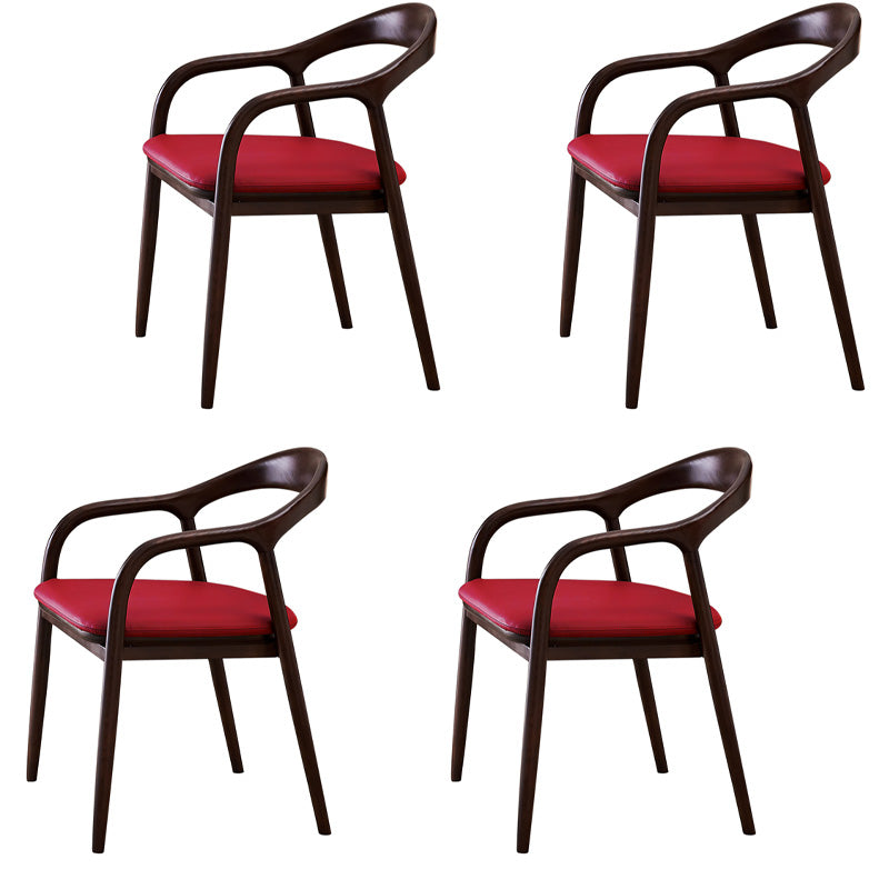 Sillas de madera de fresno de estilo tradicional, juego de sillones con respaldo abierto para comedor