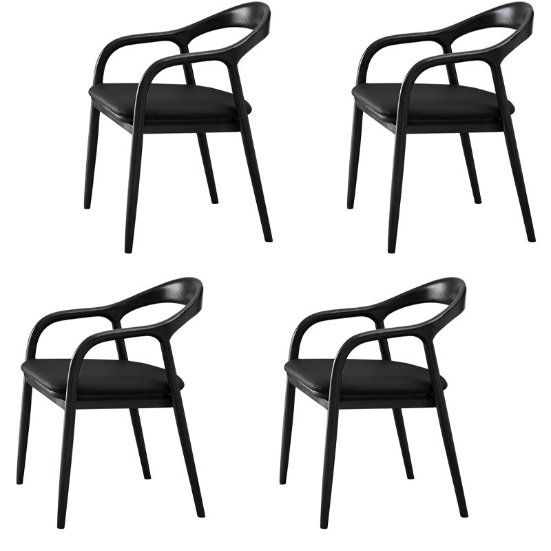 Sillas de madera de fresno de estilo tradicional, juego de sillones con respaldo abierto para comedor