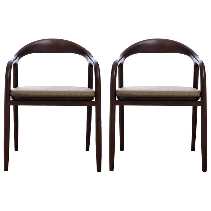 Sillas de madera de fresno de estilo tradicional, juego de sillones con respaldo abierto para comedor