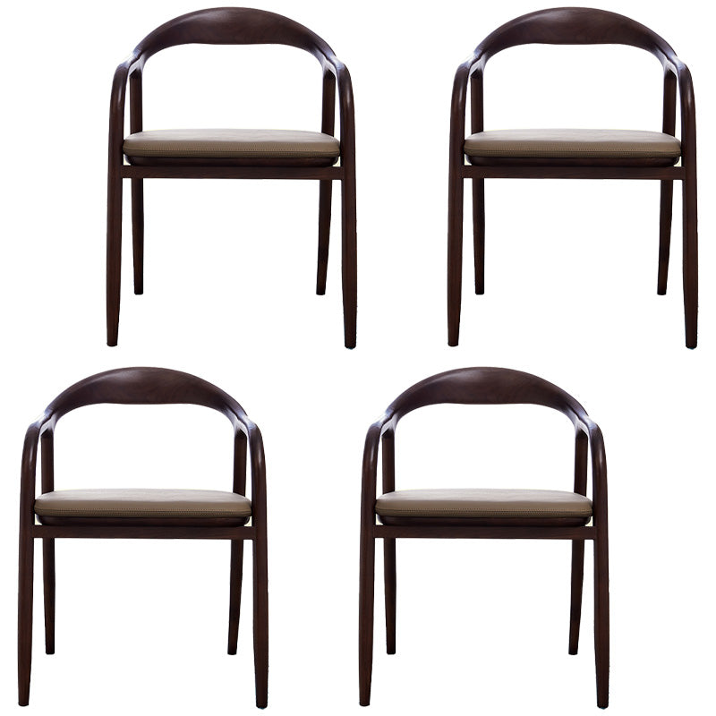 Sillas de madera de fresno de estilo tradicional, juego de sillones con respaldo abierto para comedor
