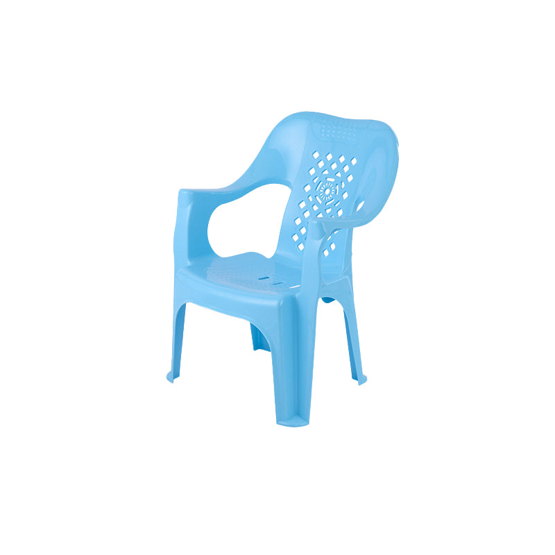 Fauteuils de salle à manger empilables de Style minimaliste, chaise latérale de salle à manger à dossier à lattes en plastique pour usage domestique