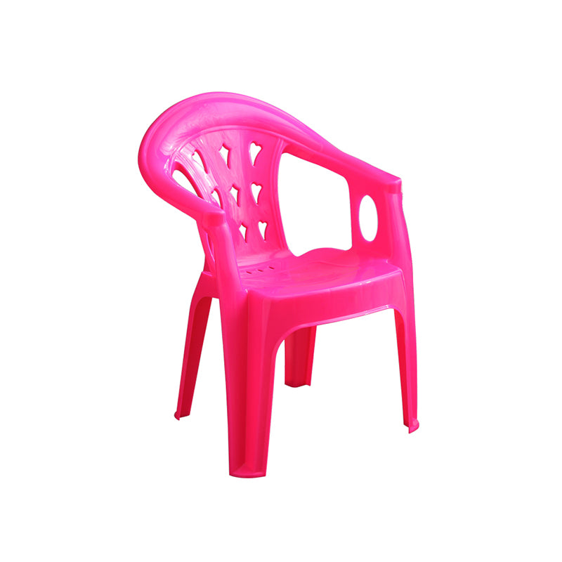 El apilamiento contemporáneo que cena el brazo preside el plástico que cena la silla lateral para el uso en el hogar
