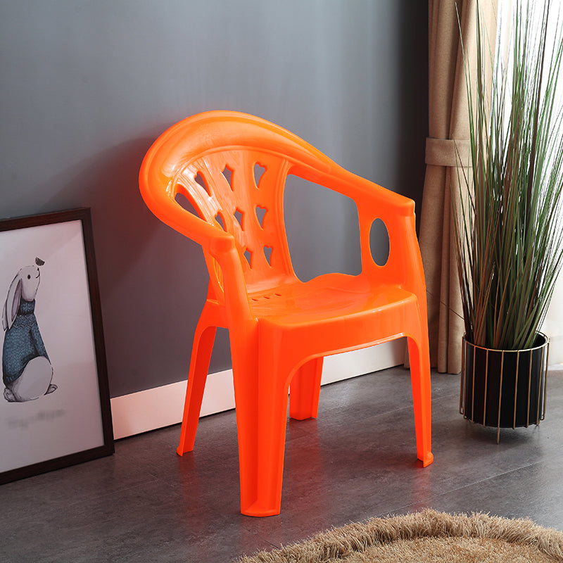Chaises de salle à manger empilables contemporaines, chaise latérale de salle à manger en plastique pour usage domestique