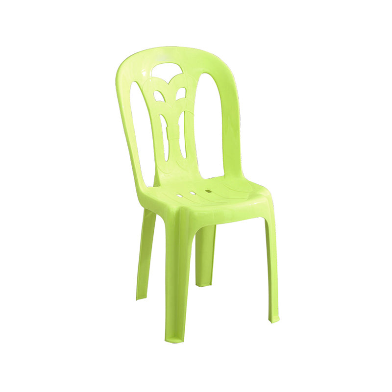 El apilamiento moderno que cena el plástico de las sillas sin brazos que cena la silla lateral para el uso en el hogar