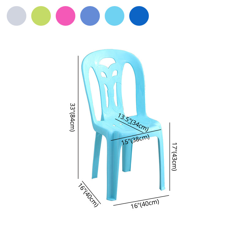 El apilamiento moderno que cena el plástico de las sillas sin brazos que cena la silla lateral para el uso en el hogar