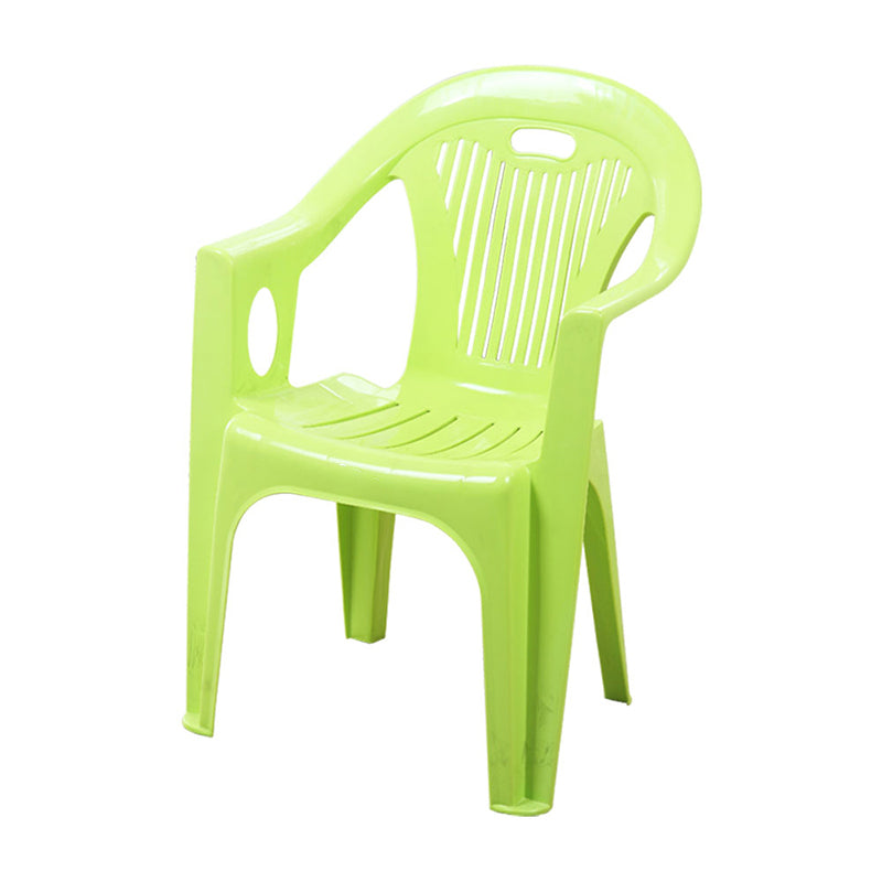 Respaldo apilable contemporáneo del listón que cena el plástico de las sillas del brazo que cena la silla lateral para el uso en el hogar