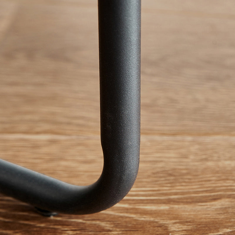 El cuero de lujo del estilo minimalista que cena las sillas tapizadas parte posterior sólida del sólido de las sillas