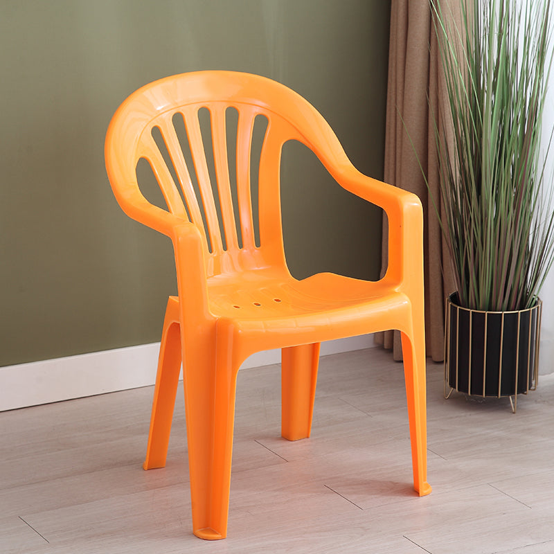 Fauteuil latéral en plastique contemporain, chaise latérale pliante à dossier Windsor pour Restaurant