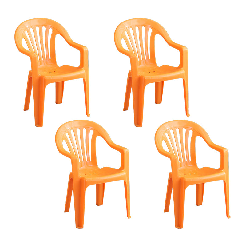 Silla lateral plegable de plástico contemporánea con respaldo Windsor para restaurante