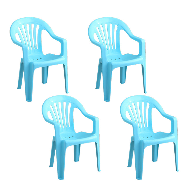 Silla lateral plegable de plástico contemporánea con respaldo Windsor para restaurante