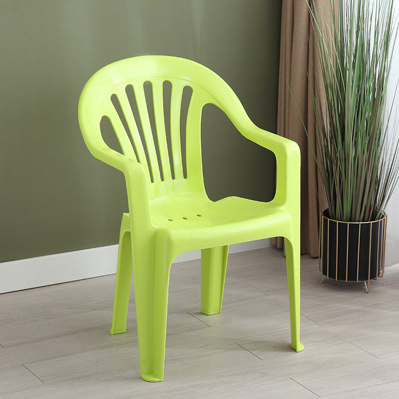 Fauteuil latéral en plastique contemporain, chaise latérale pliante à dossier Windsor pour Restaurant