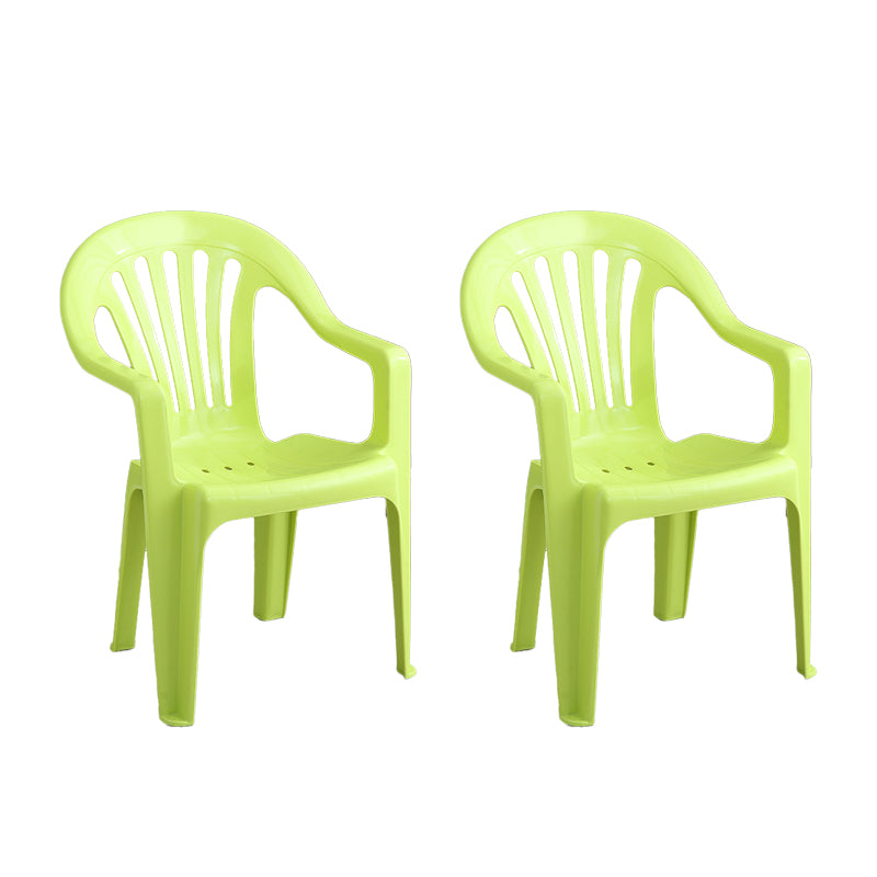 Silla lateral plegable de plástico contemporánea con respaldo Windsor para restaurante
