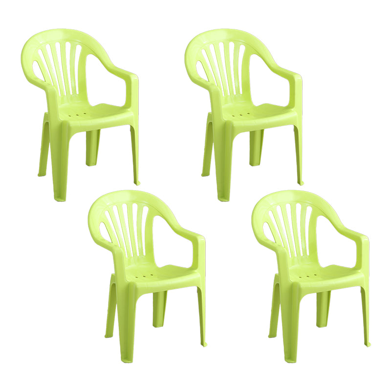 Silla lateral plegable de plástico contemporánea con respaldo Windsor para restaurante