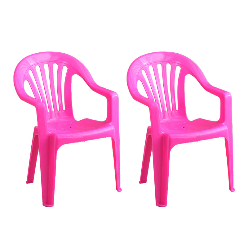 Silla lateral plegable de plástico contemporánea con respaldo Windsor para restaurante