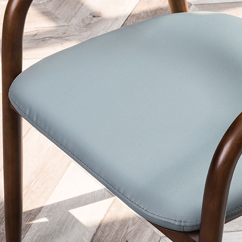 Sillas tradicionales de madera maciza de fresno, juego de sillas de comedor con brazo trasero abierto