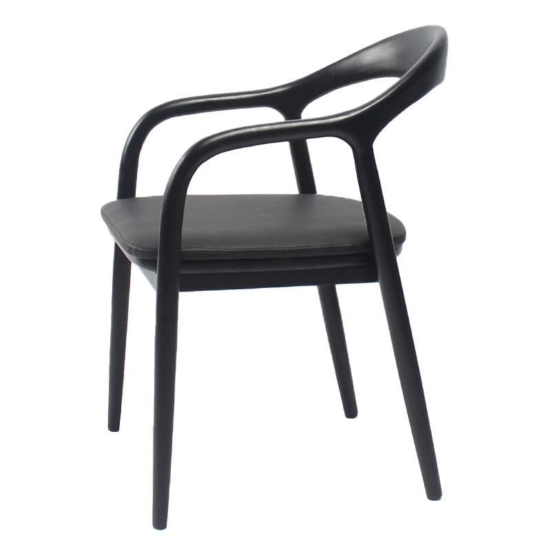 Chaise traditionnelle en bois à dossier massif, ensemble de chaises de cuisine et de salle à manger à dossier ouvert