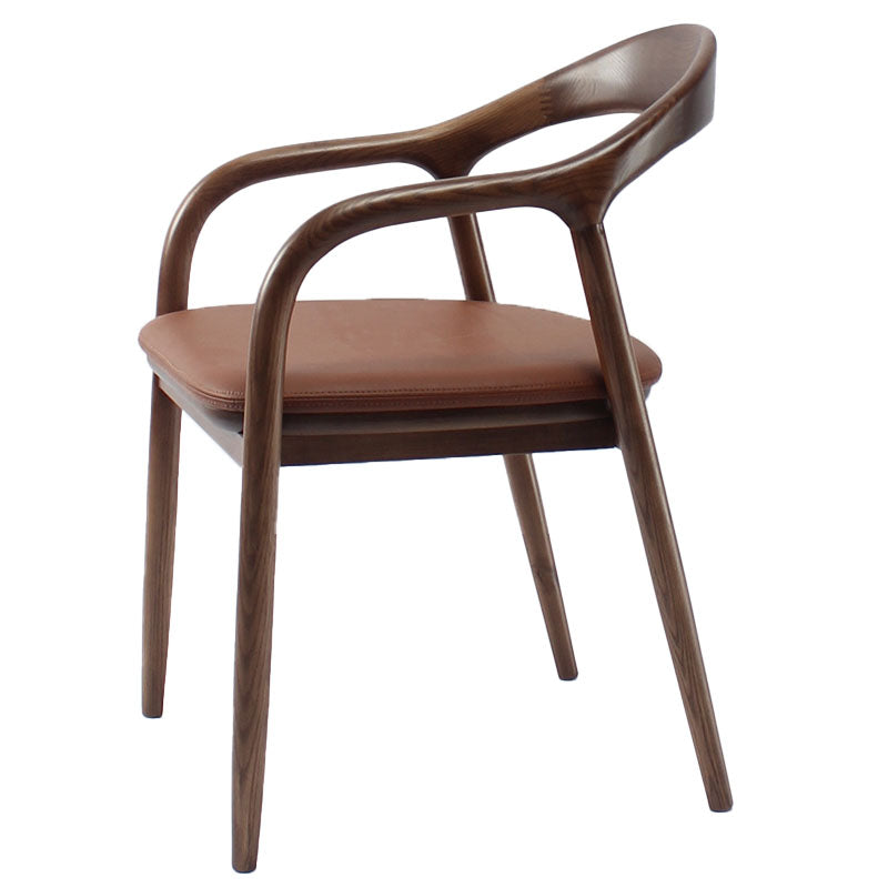 Chaise traditionnelle en bois à dossier massif, ensemble de chaises de cuisine et de salle à manger à dossier ouvert