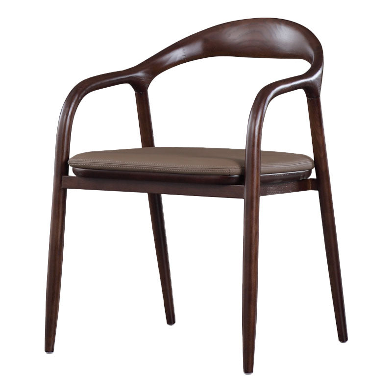Chaise traditionnelle en bois à dossier massif, ensemble de chaises de cuisine et de salle à manger à dossier ouvert