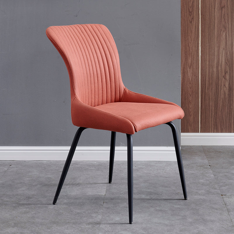 Métal de style contemporain dinant les chaises de cuisine sans bras dinant les chaises latérales