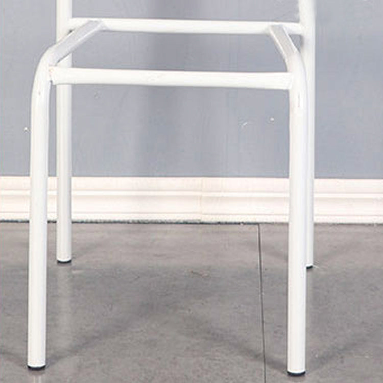 Plástico de estilo minimalista que cena la parte posterior abierta apilable de la silla sin brazos que cena la silla lateral