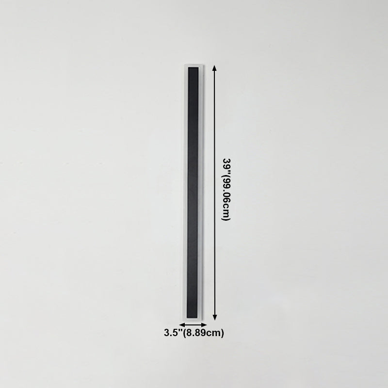 Modern Style Linear Sconce Light Fixtures Metal 1 Light Wall Mounted Lighting