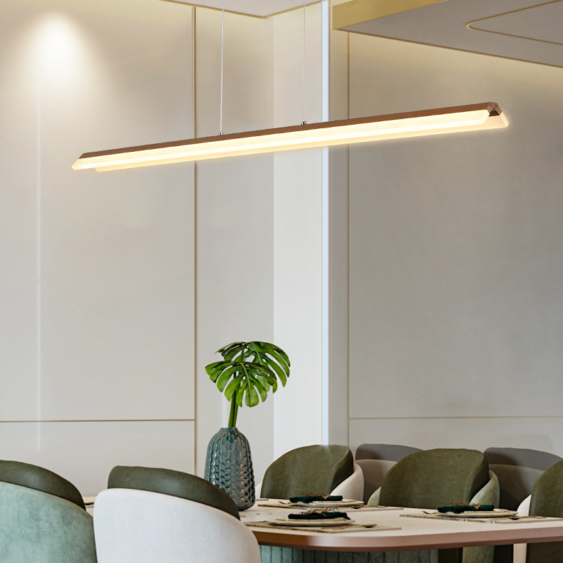 Modern Chandelier Linear Acrylic Island Chandelier Lights for Dining Room