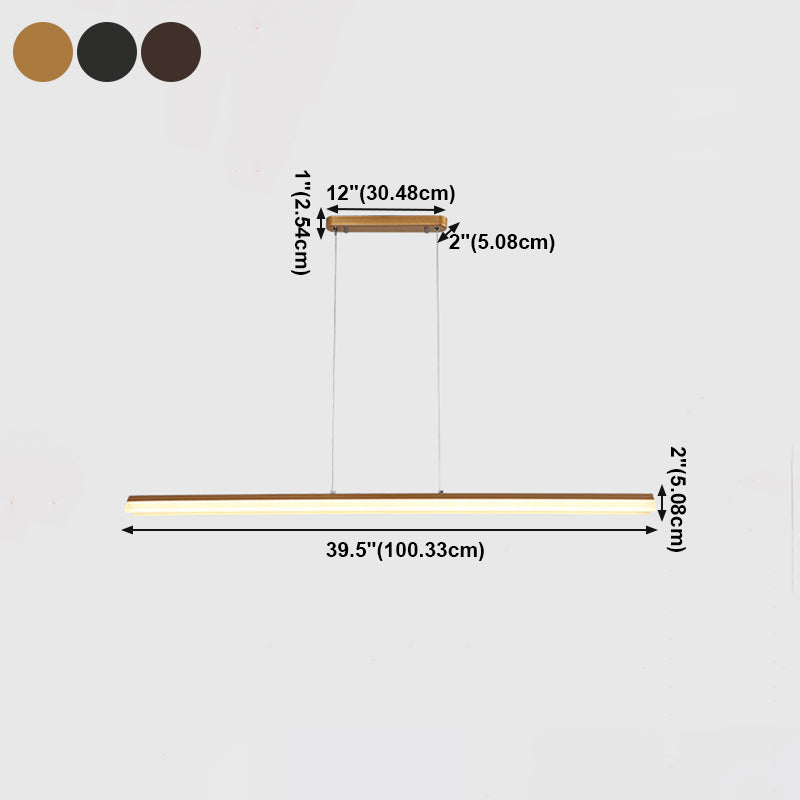 Modern Chandelier Linear Acrylic Island Chandelier Lights for Dining Room