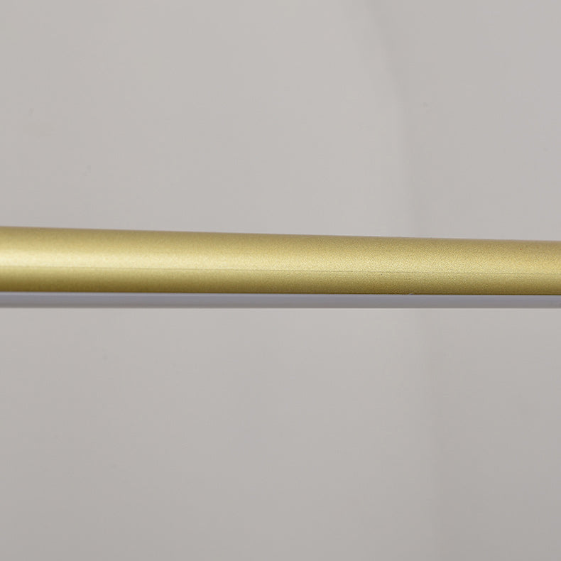 1 lustre de l'île linéaire légère lustre en métal contemporain